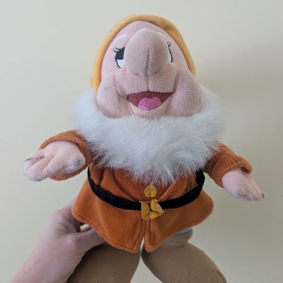 Disney Other - Disney Snow White happy Dwarf Plush with Brown Boots